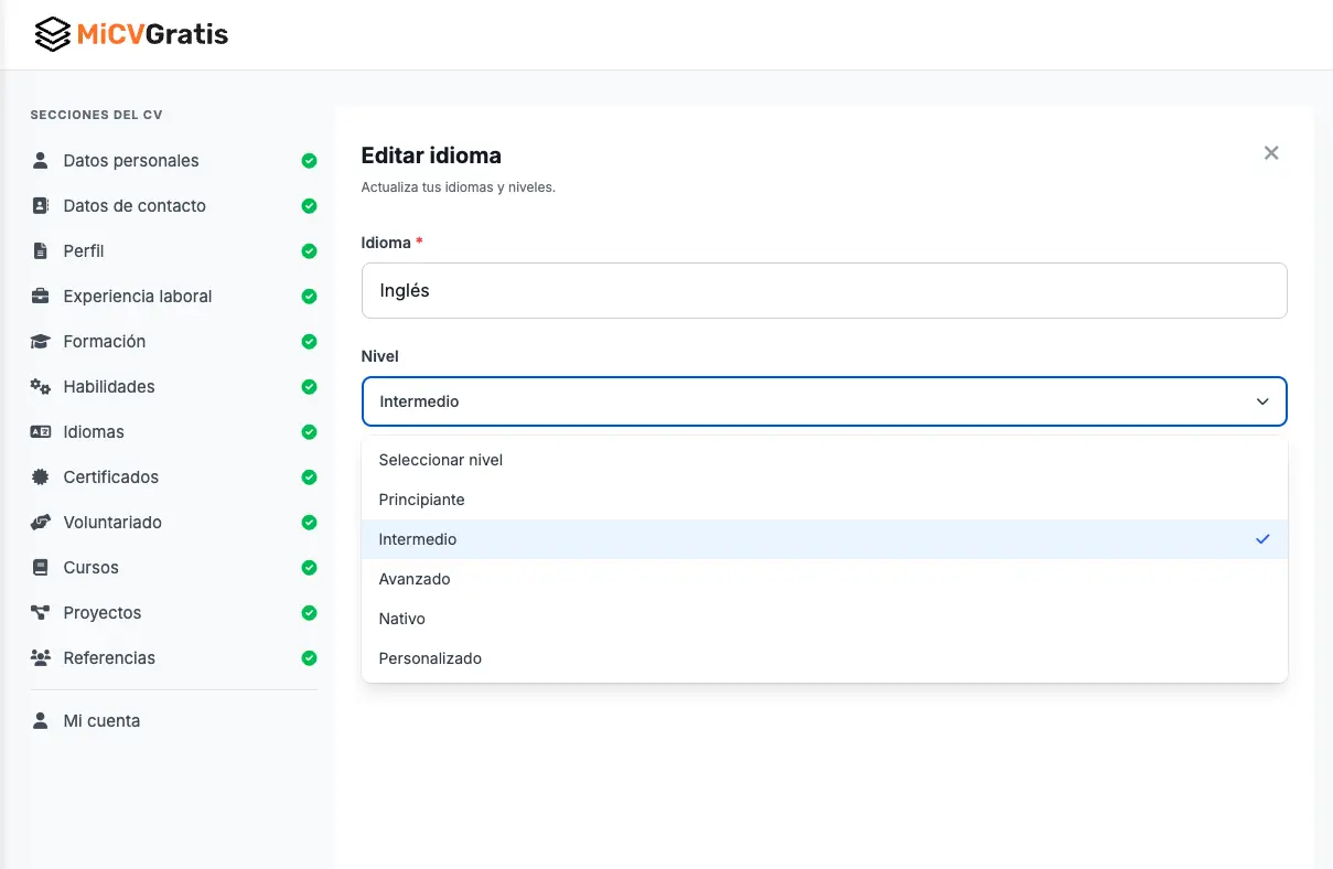 Información personal