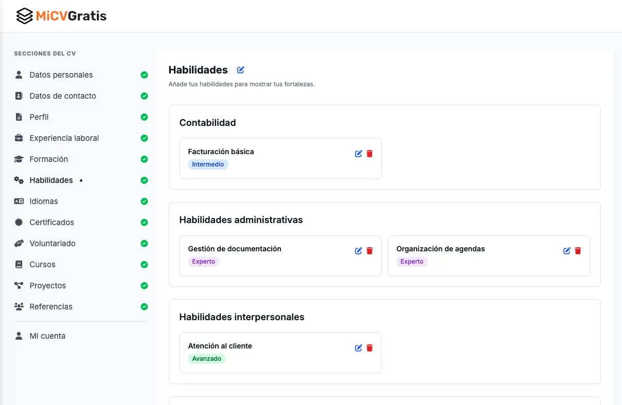 Información personal